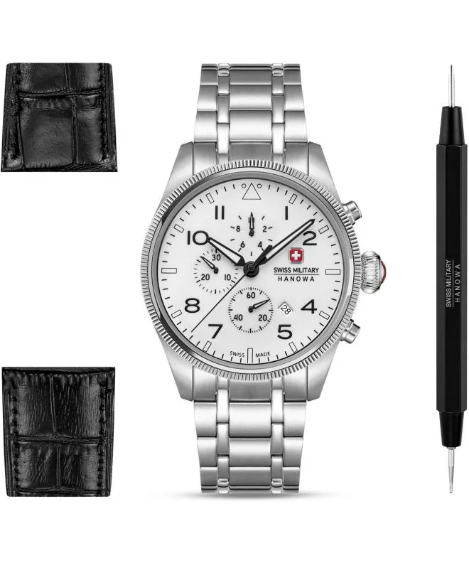 Zegarek męski Swiss Military Hanowa Thunderbolt Northern Night Chronograph SET SMWGI0005701-SET