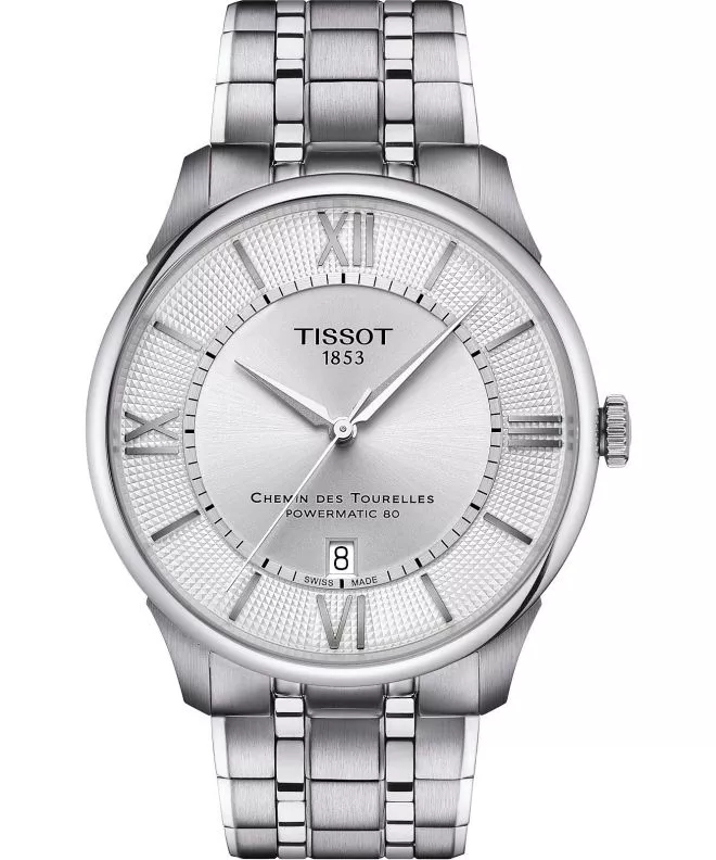Zegarek męski Tissot Chemin Des Tourelles Powermatic 80 42mm T139.407.11.038.00 (T1394071103800)