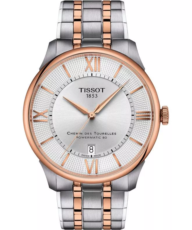 Zegarek męski Tissot Chemin Des Tourelles Powermatic 80 42mm T139.407.22.038.00 (T1394072203800)