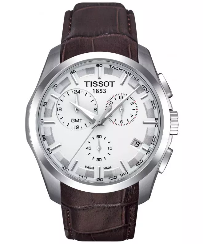 Zegarek męski Tissot Couturier Chronograph GMT T035.439.16.031.00 (T0354391603100)