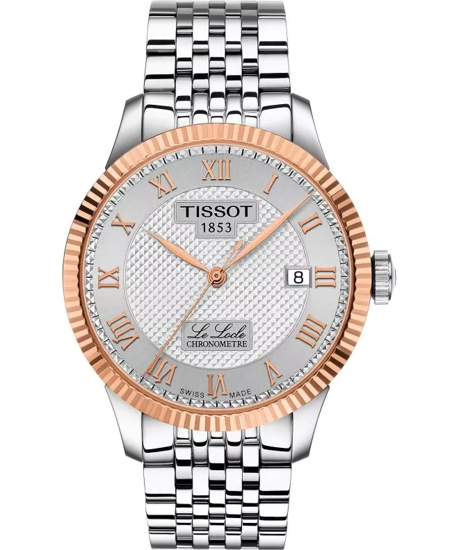Zegarek męski Tissot Le Locle COSC 18K Gold Bezel T932.408.41.033.00 (T9324084103300)