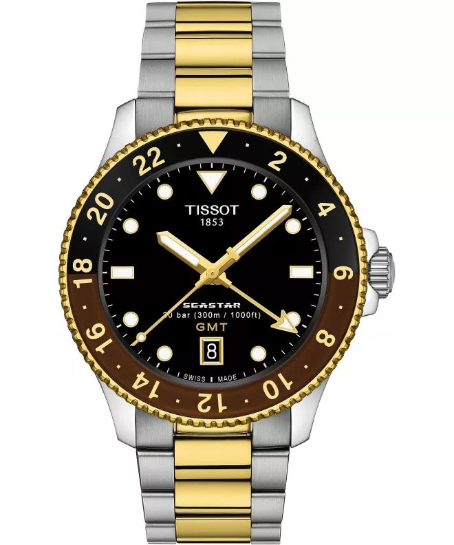 Zegarek męski Tissot Seastar 1000 Quartz GMT T120.852.22.051.00 (T1208522205100)