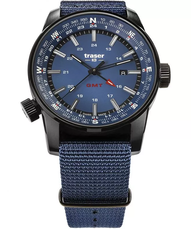 Zegarek męski Traser P68 Pathfinder GMT Blue TS-109034