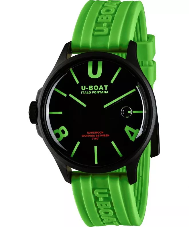 Zegarek męski U-BOAT Darkmoon 44 BK Green PVD 9534
