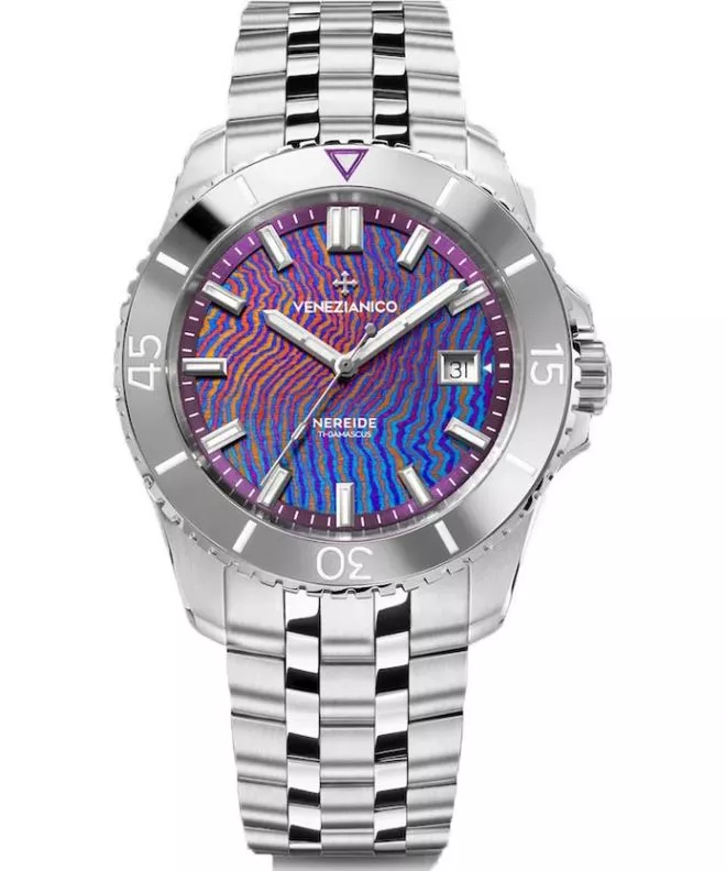 Zegarek męski Venezianico Nereide Ti-Damascus Automatic Limited Edition Nereide-Ti-Damascus