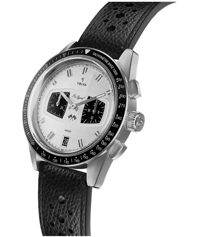 Zegarek męski Yema Rallygraf Meca-Quartz II Panda YMHF1584-BA