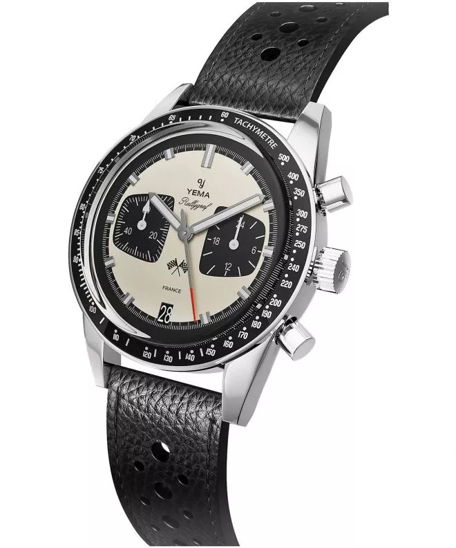 Zegarek męski Yema Rallygraf Panda Chronograph YMHF1580-BA
