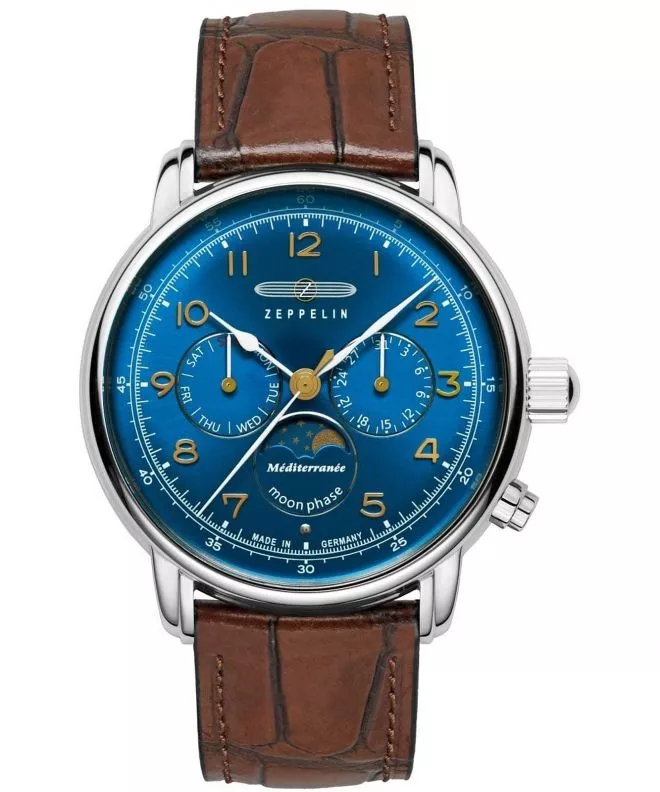 Zegarek męski Zeppelin Mediterranee Moonphase 9636-3