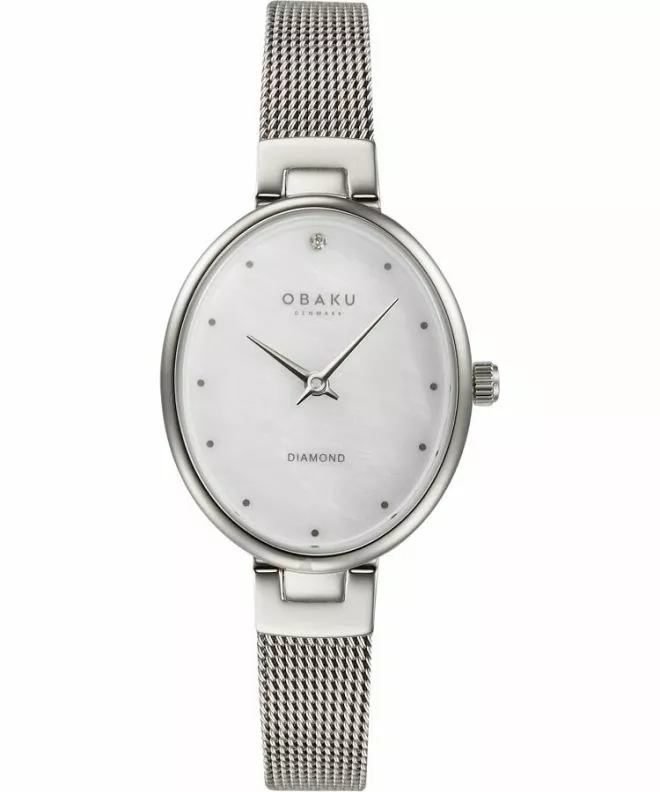 Zegarek damski Obaku Oval Diamond V312LXCWMC