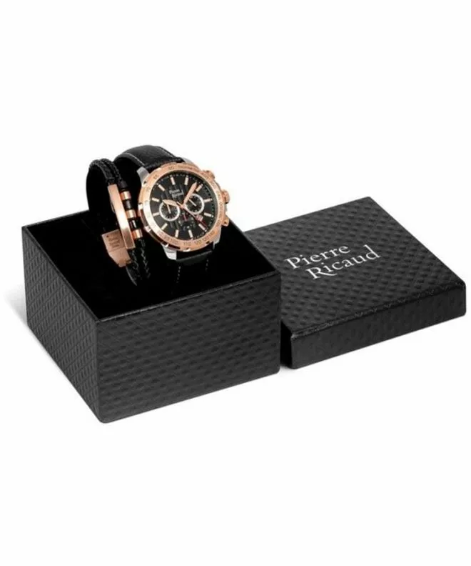 Zegarek męski Pierre Ricaud Classic Chronograph SET P97236.R214CH627.9.BL