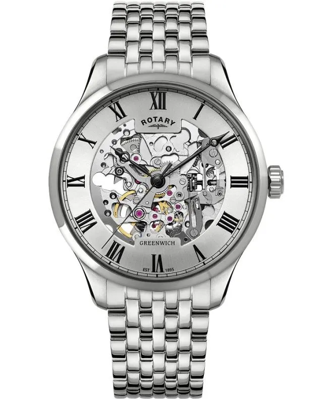 Zegarek męski Rotary Greenwich Automatic Skeleton GB02940/06