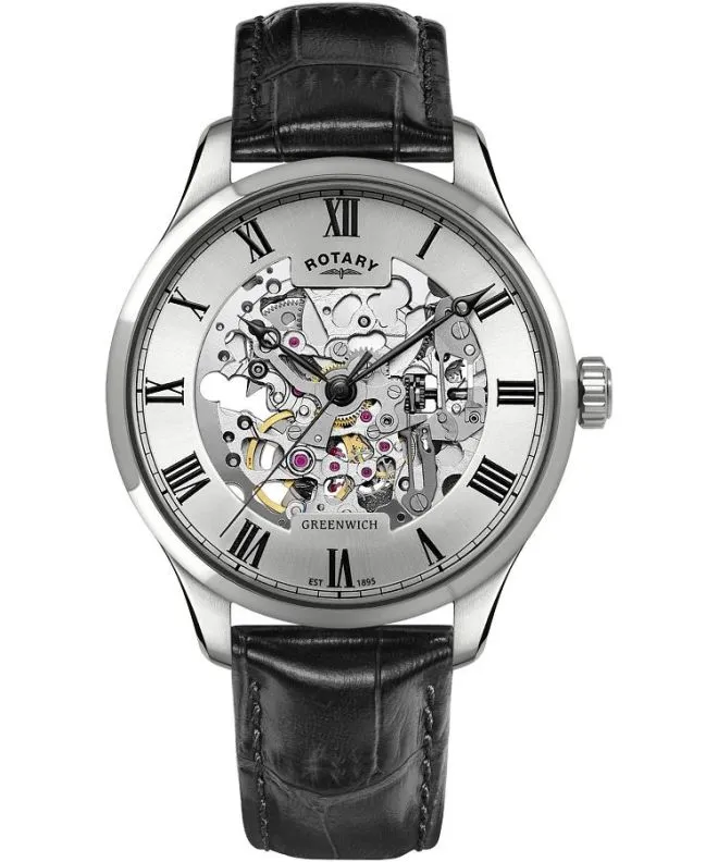 Zegarek męski Rotary Greenwich Automatic Skeleton GS02940/06