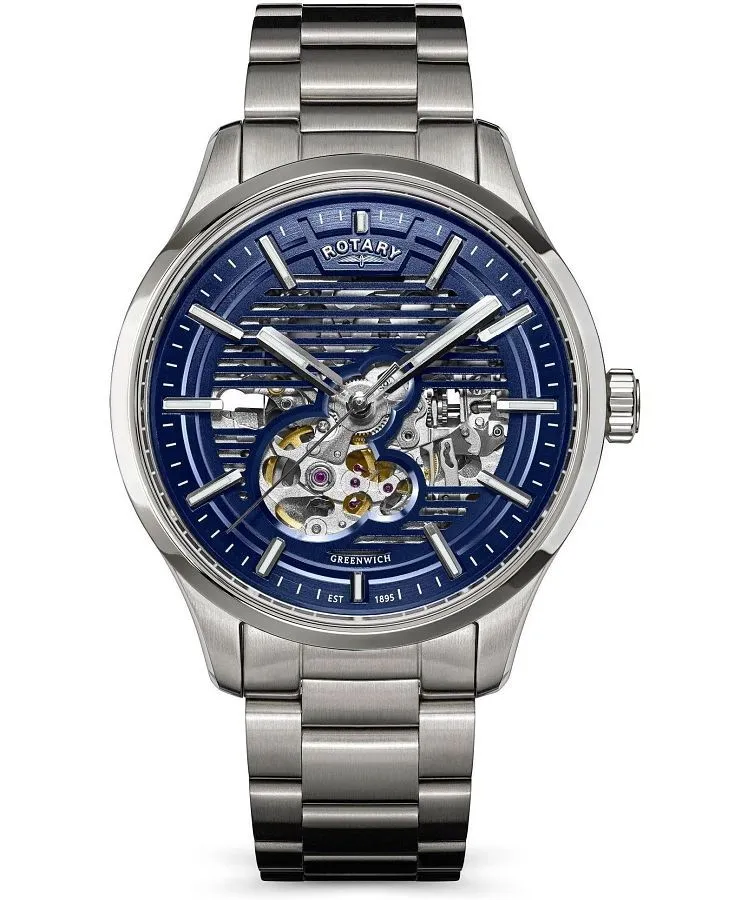 Zegarek męski Rotary Greenwich Automatic Skeleton RGB10073/05