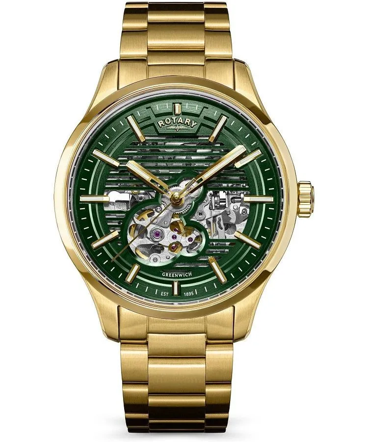 Zegarek męski Rotary Greenwich Automatic Skeleton RGB10074/24