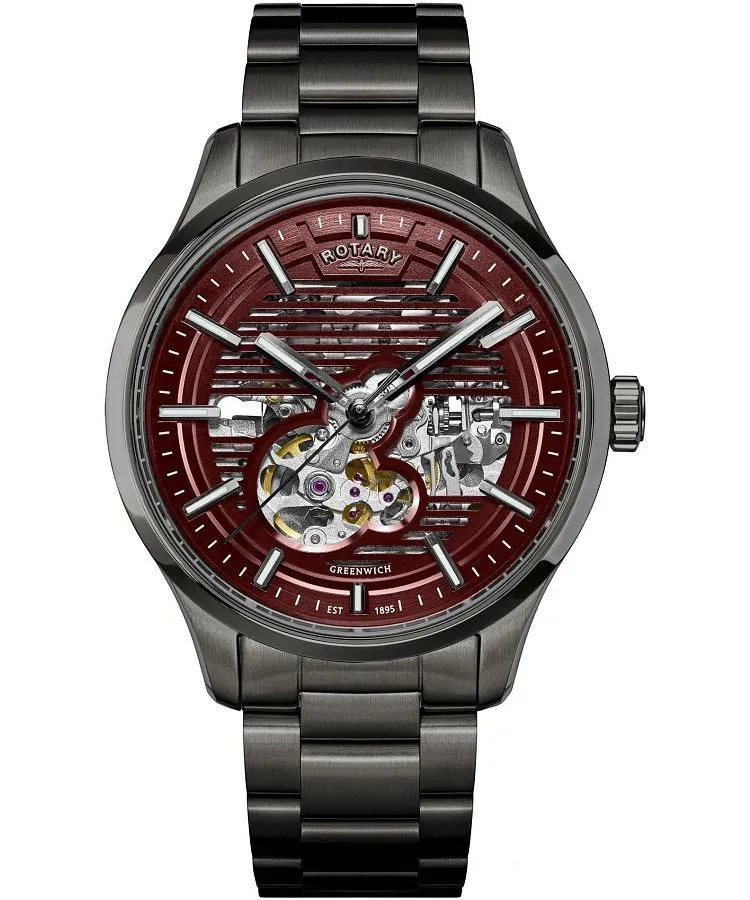 Zegarek męski Rotary Greenwich Automatic Skeleton RGB10076/17
