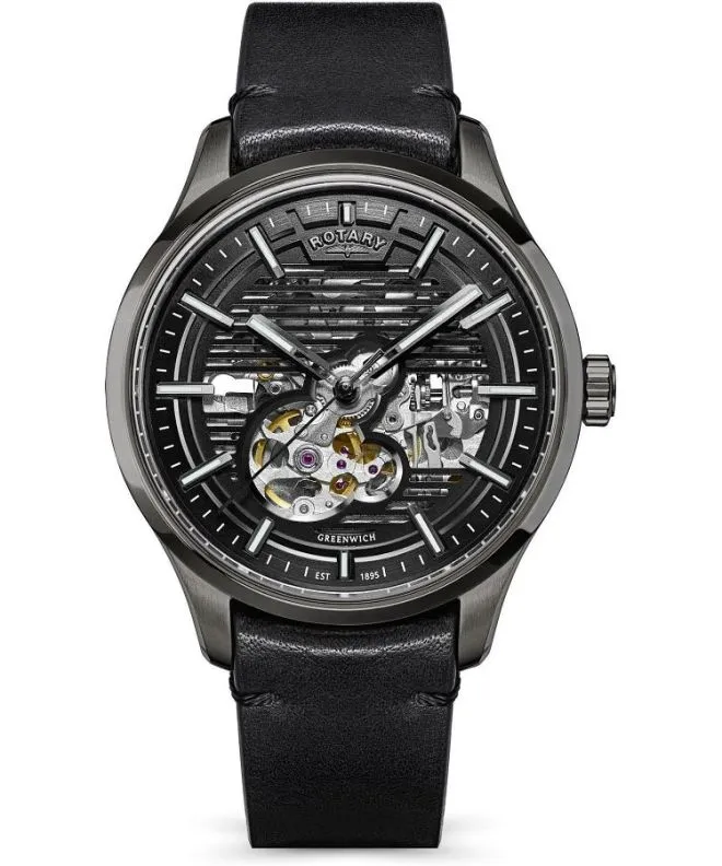 Zegarek męski Rotary Greenwich Automatic Skeleton RGS10078/04