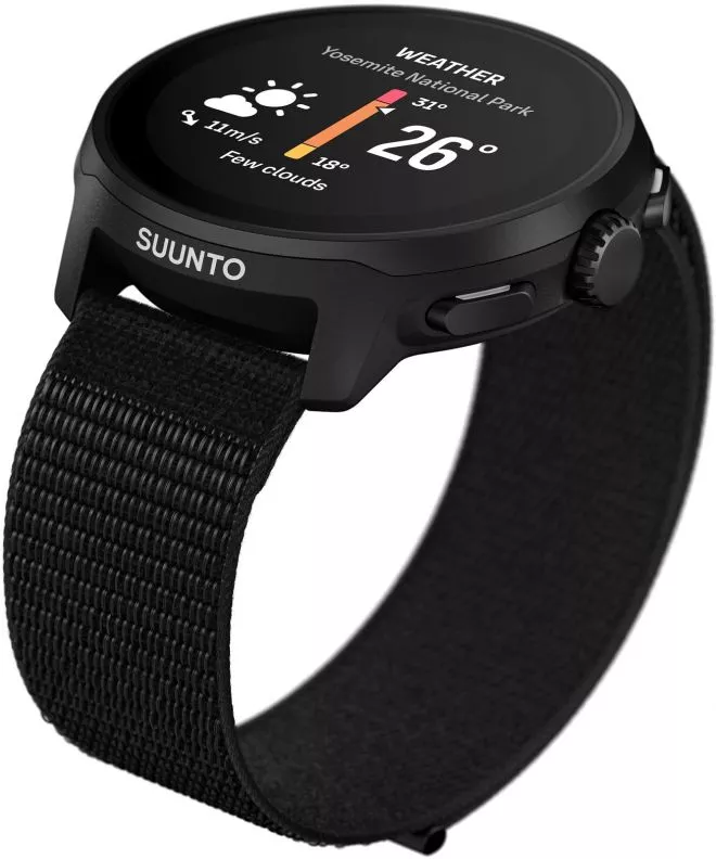 Zegarek multisportowy Suunto Run All Black Textile Strap SS051109000