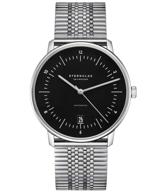 Zegarek męski Sternglas Naos Piano Black Automatic S02-NA53-ME08