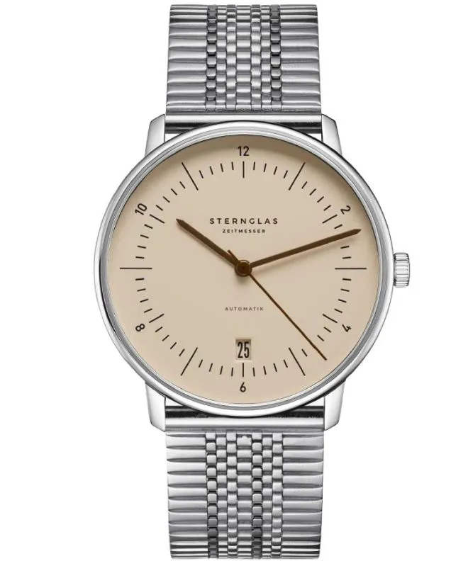 Zegarek męski Sternglas Naos Sand Brown Automatic S02-NA54-ME08