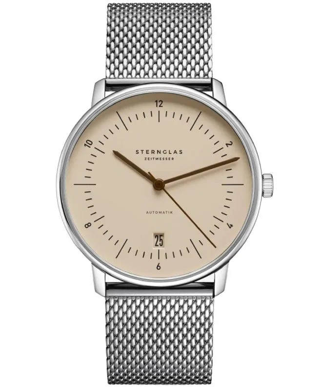 Zegarek męski Sternglas Naos Sand Brown Automatic S02-NA54-MI04