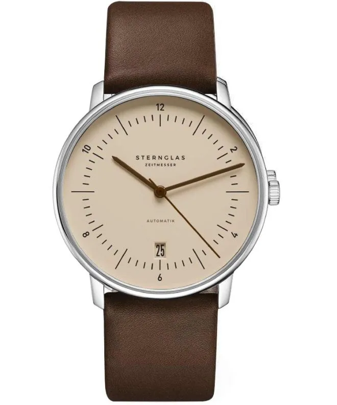 Zegarek męski Sternglas Naos Sand Brown Automatic S02-NA54-PR04