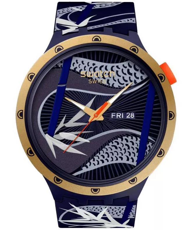 Zegarek Swatch Big Bold Blue and Golden Lithe Dancer SB05Z700