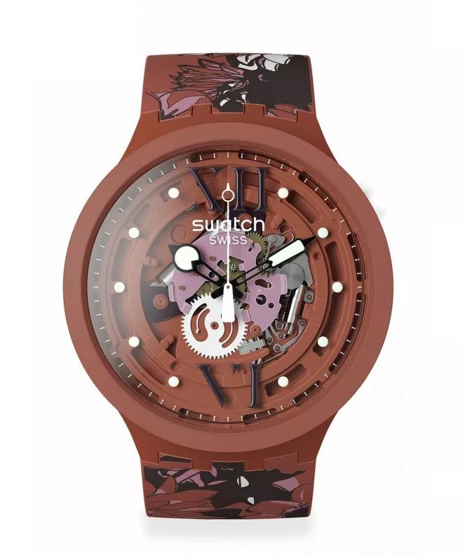 Zegarek Swatch Camoflower Cotton SB05C100