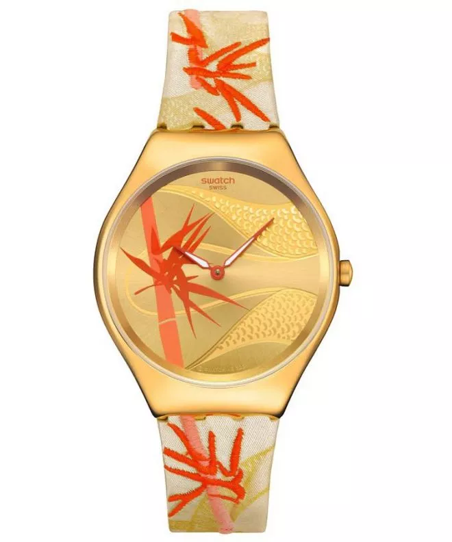 Zegarek Swatch Skin Irony Golden Red Bamboo SYXZ105