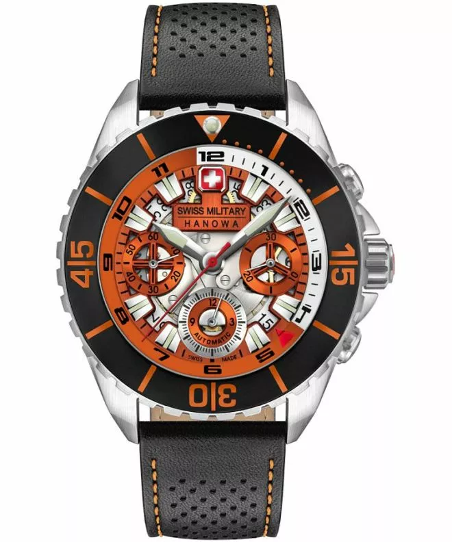 Zegarek męski Swiss Military Hanowa Hans Noll Automatic Chronograph Limited Edition SET Skeleton 05-5342.04.079