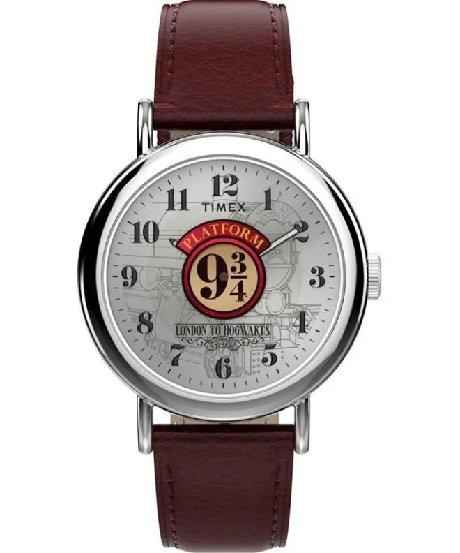 Zegarek Timex Harry Potter X Weekender Platform 9 3/4 37mm Leather Strap TW2Y76200
