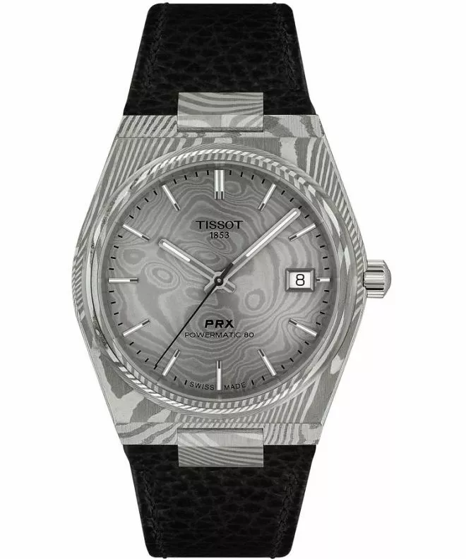 Zegarek męski Tissot PRX Damascus Steel Automatic T137.807.96.081.00 (T1378079608100)