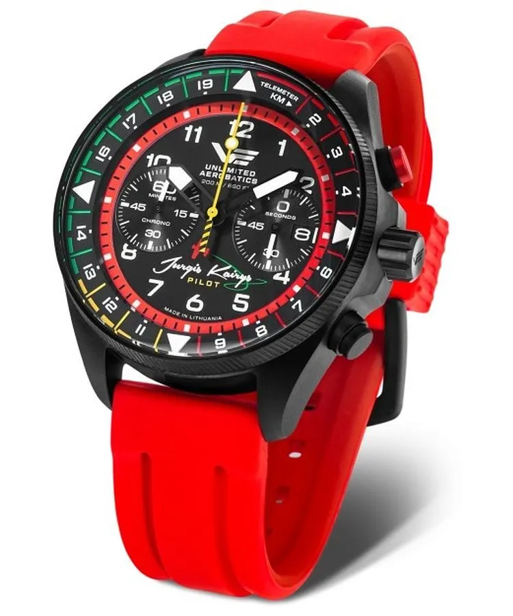 Zegarek męski Vostok Europe Jurgis Kairys Unlimited Aerobatics Chronograph Limited Edition SET 6S21-326C794