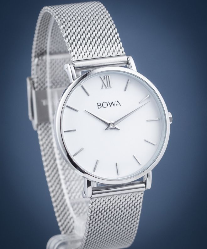Zegarek damski BOWA London White Silver 33 LO332-25-165M