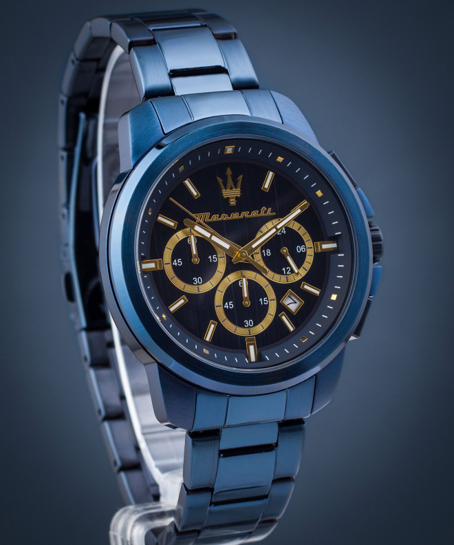 Zegarek męski Maserati Successo Chronograph Blue Edition