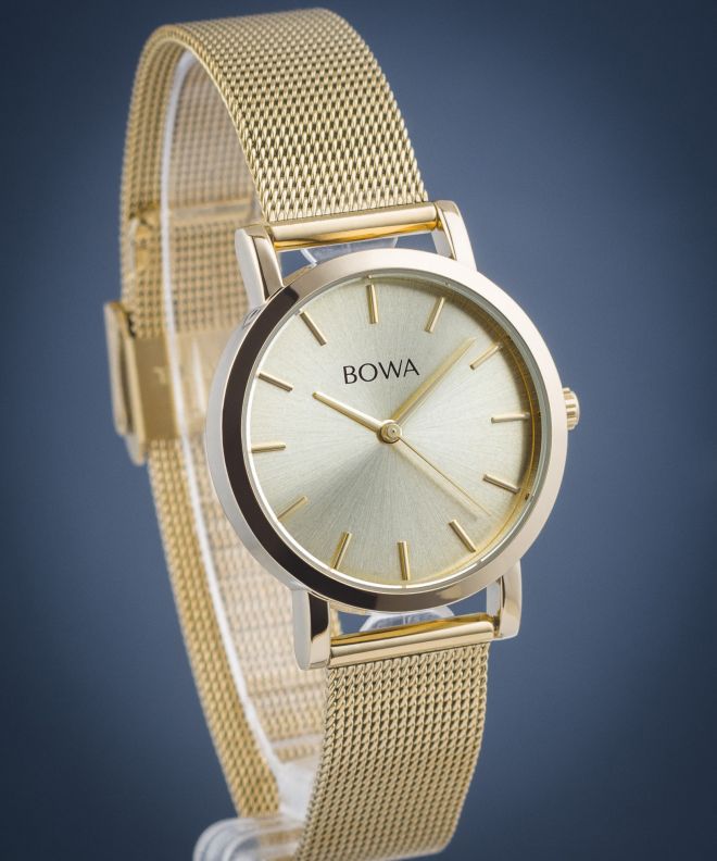 Zegarek damski BOWA Tokyo Full Gold Mesh 33 TO334-44-164M