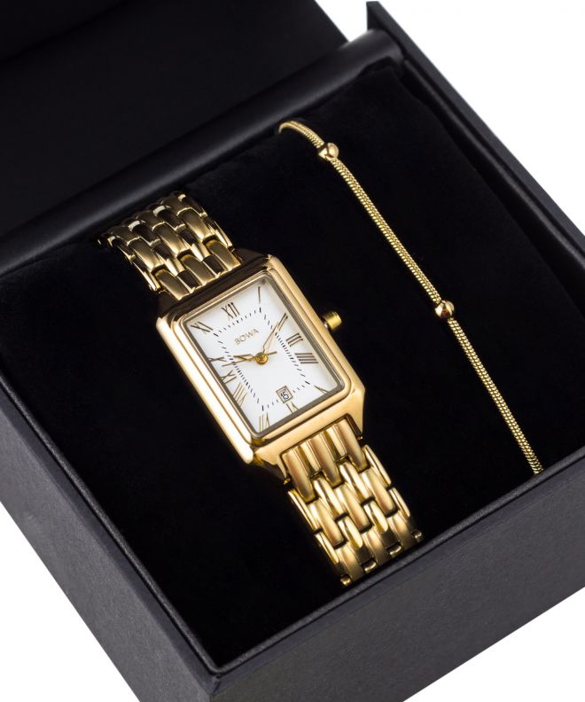 Zegarek damski BOWA Barcelona White Gold Steel 23 Gift Set BC234-24-144S-419-04