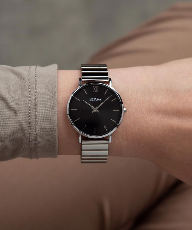 Zegarek damski BOWA London Black-Silver Steel 33