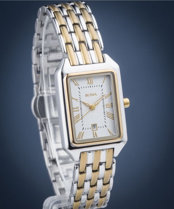 Zegarek damski BOWA Barcelona White Silver-Gold Steel 23 BC2345-24-148S