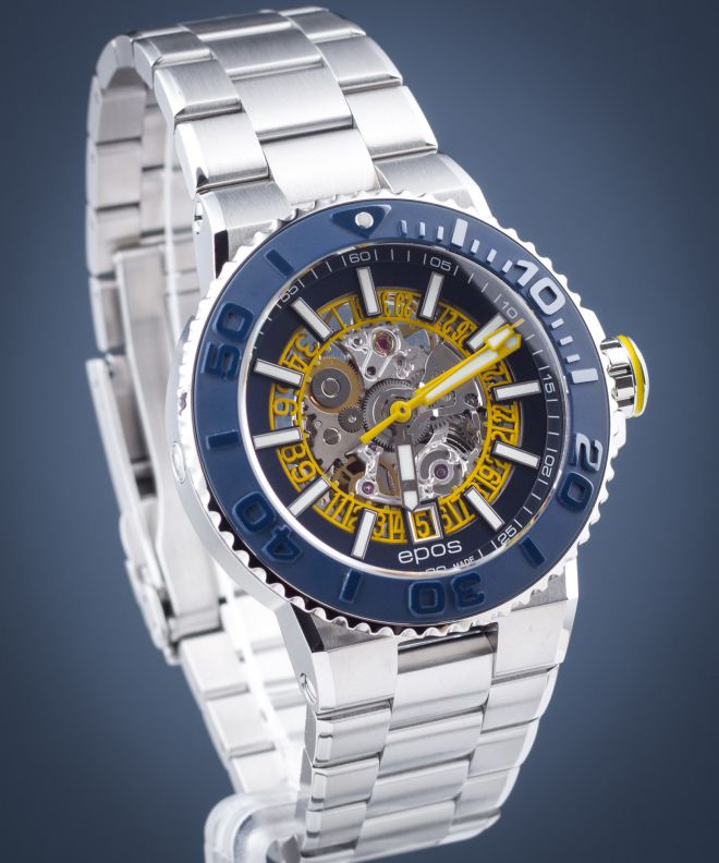 Zegarek męski Epos Sportive Diver Skeleton Automatic 					 3441.135.96.16.30