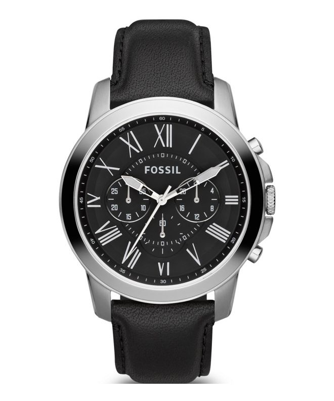 Zegarek męski Fossil Grant Leather FS4812