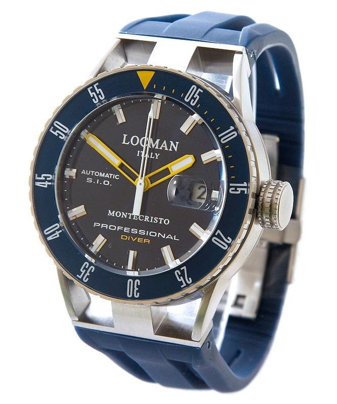 Zegarek męski Locman Montecristo Professional Diver Automatic 051300BYBLNKSIB
