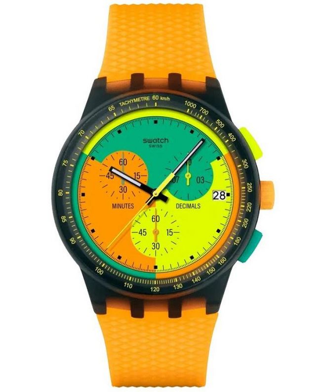 Zegarek Swatch Neon Signal Flag SUSB422