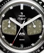 Zegarek męski Yema Rallygraf Grey Tarmac Leather YMHF1572-AA2