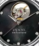 Zegarek damski Epos Ladies Diamonds Open Heart Automatic 4314.133.20.85.15
