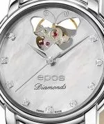 Zegarek damski Epos Ladies Diamonds Open Heart Automatic 4314.133.20.89.10