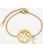 Bransoletka damska Tom Hope Globe Bracelet Gold TM0641