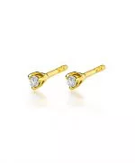 Kolczyki Bonore ze Złota próby 585 z diamentem 0,08 ct
