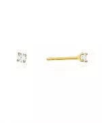 Kolczyki Bonore ze Złota próby 585 z diamentem 0,08 ct