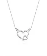 Łańcuszek Bonore 42 - 45 cm ze Złota próby 585 z diamentem 0,03 ct