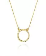 Łańcuszek Bonore 42 - 45 cm ze Złota próby 585 z diamentem 0,01 ct